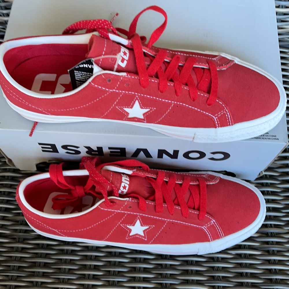 Converse One Star Pro OX University Red/White MEN`S - Picture 3 of 16